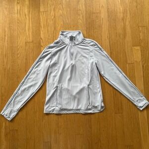 Light Blue Quarter‑Zip Workout Jacket